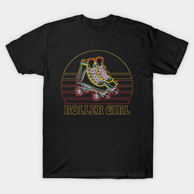 Roller Derby Girl Skate T-Shirt by Dr_Squirrel